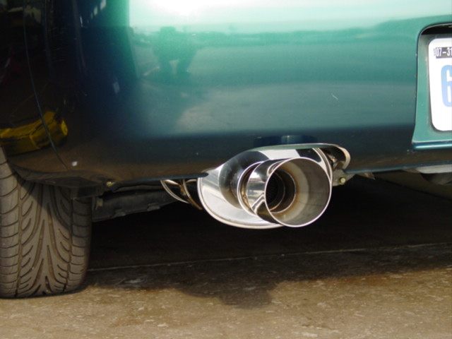 Lower the vehicle and enjoy your new exhaust!