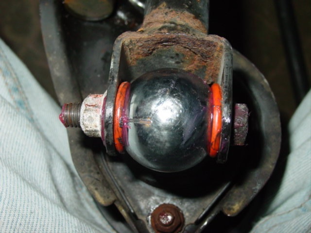 In the case of B&M shifters, you need to use the supplied o-rings to fill the space shown below. 