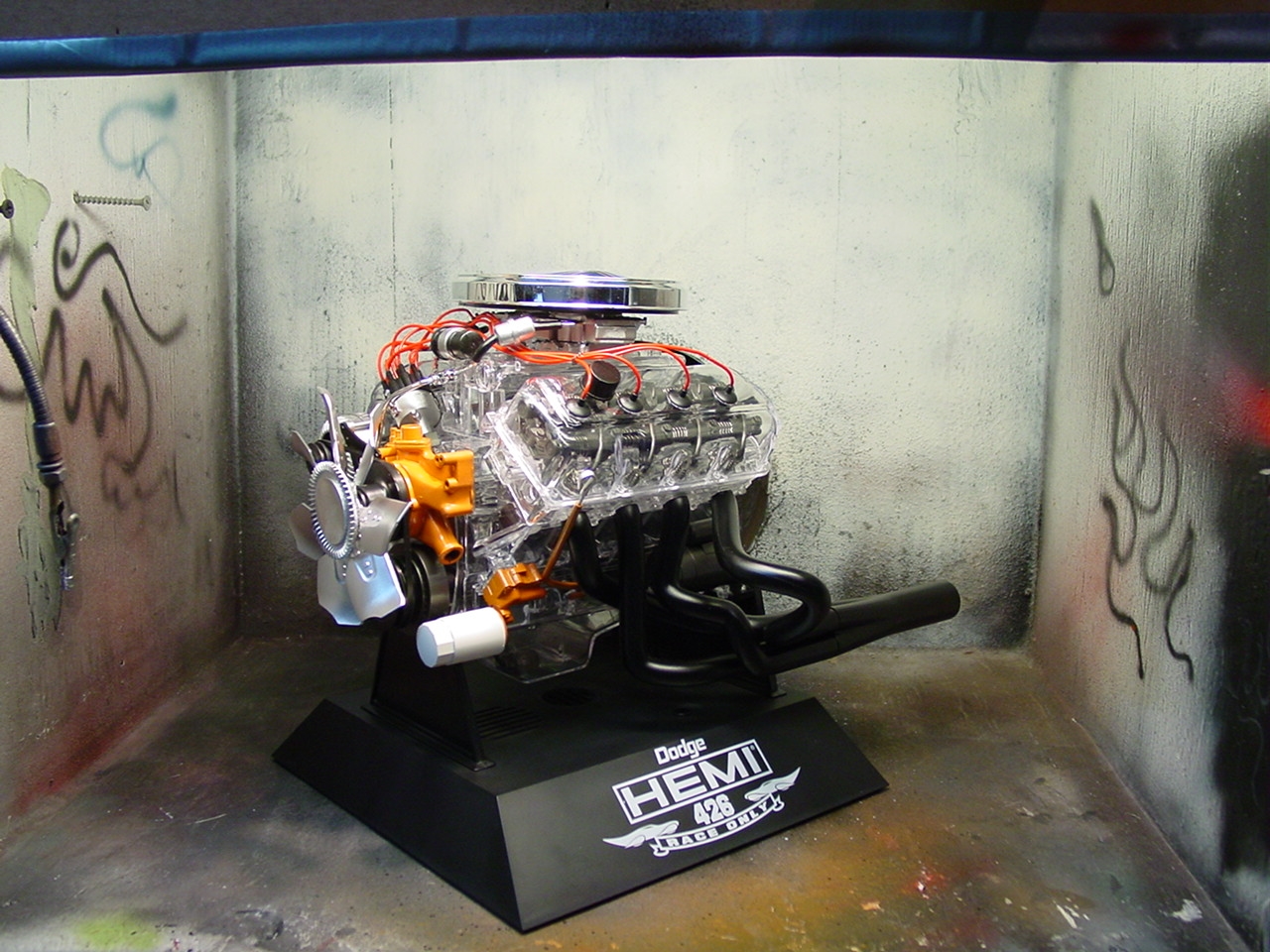 Clear Racing Hemi Testors Scale